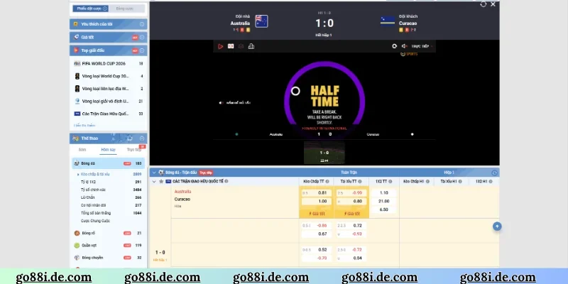 3 sân chơi thể thao GO88 cực đỉnh cho newbie