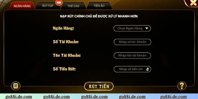 4 kênh rút tiền GO88 siêu hấp dẫn