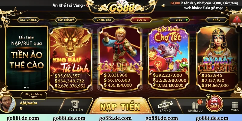 Nổ hũ đổi thưởng cực khủng