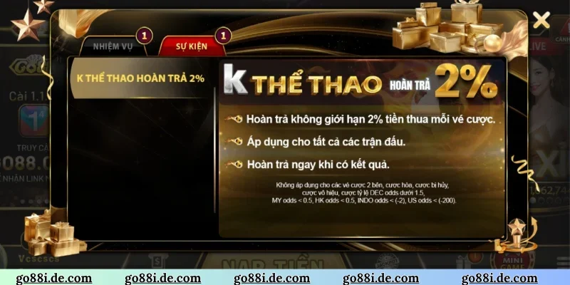 Sức hấp dẫn nổi bật của khuyến mãi GO88