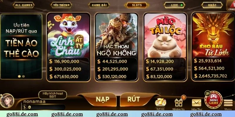 Ưu điểm xanh chín khi tiến hành tải app GO88